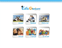 Tablet Screenshot of edu.genium.ro