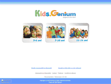 Tablet Screenshot of kids.genium.ro